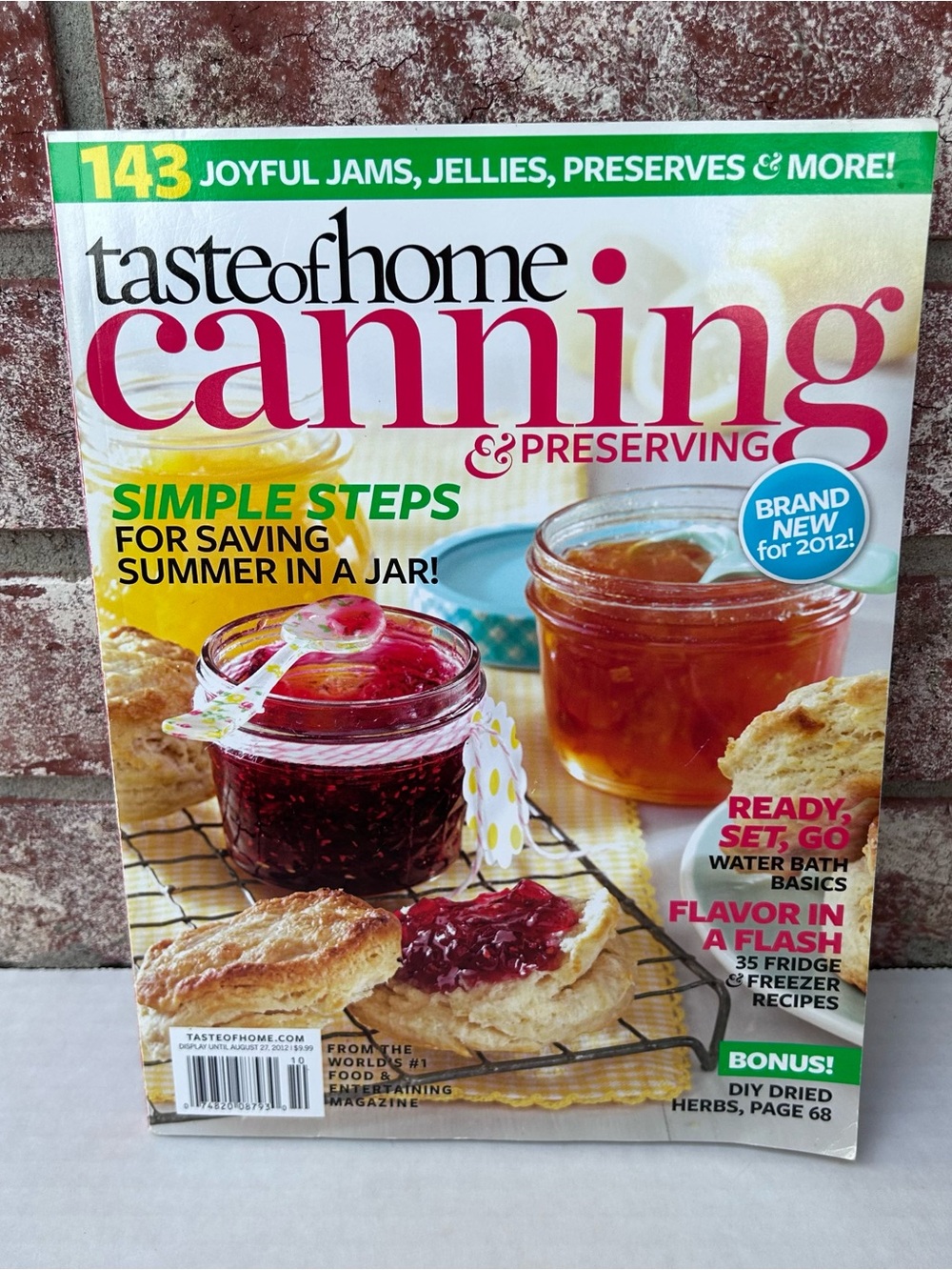 Taste of Home Canning & Preserving Magazine 2012 Recipes Preserves Jams Jellies